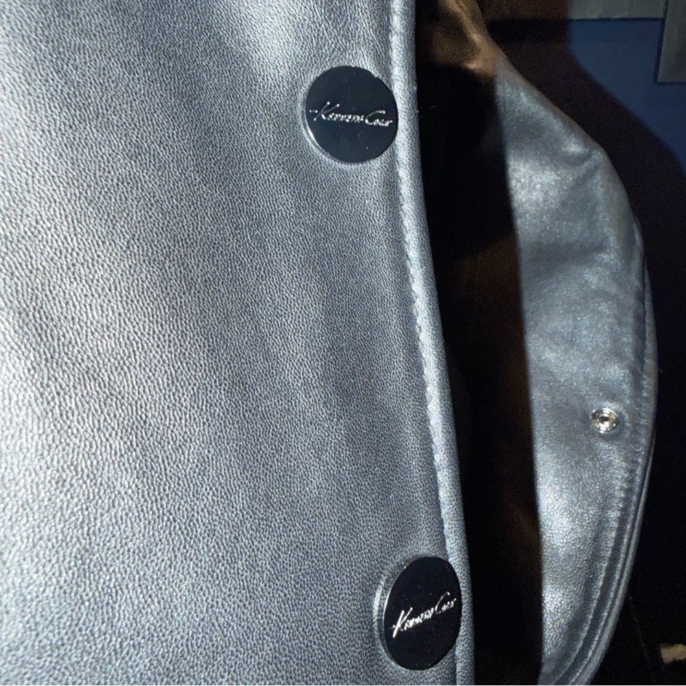 Kenneth Cole New York 💯 Leather Coat 1X - Picture 7 of 13